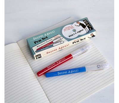SET OF 2 SECRET AGENT SPY PENS