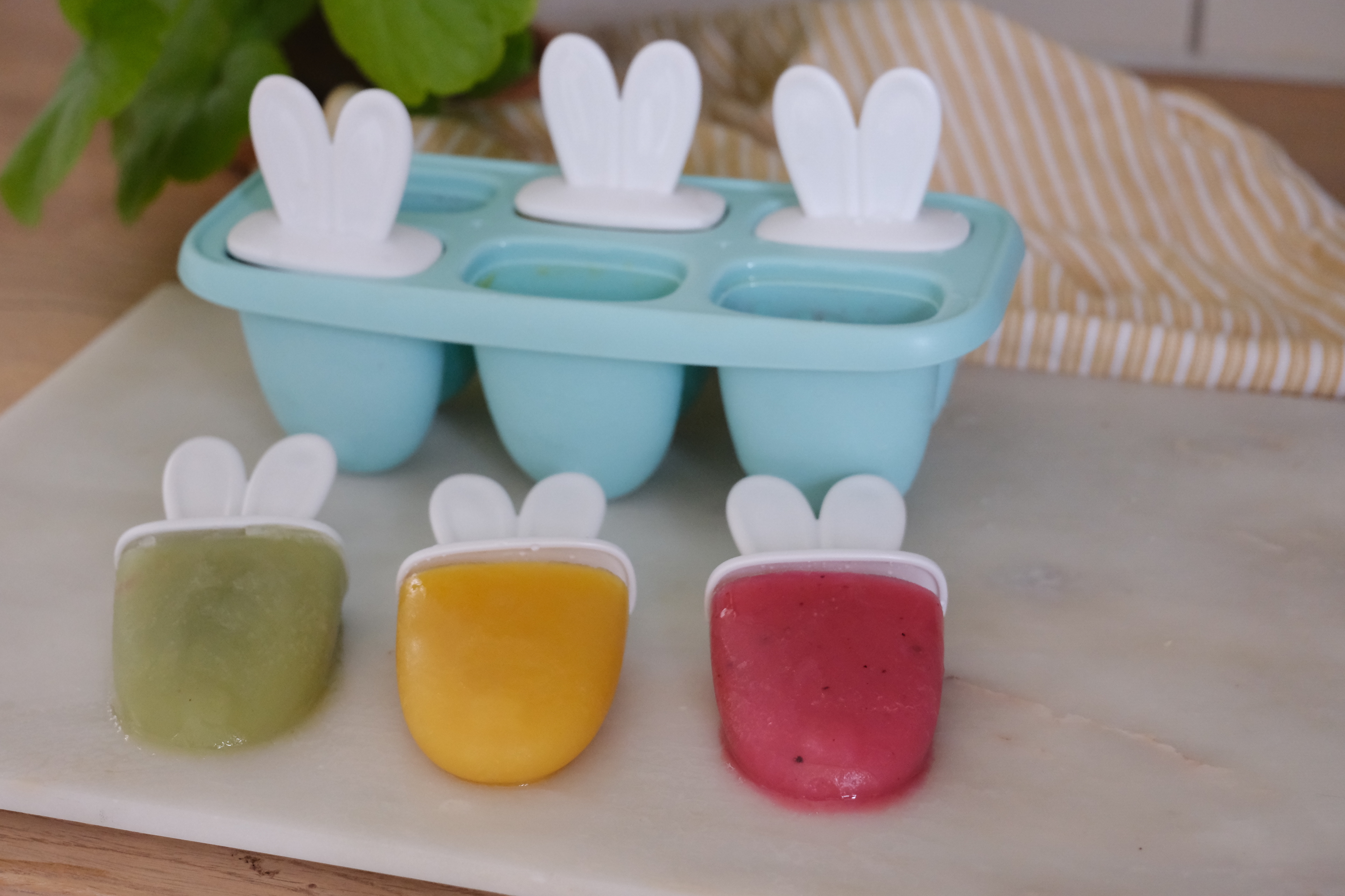 Blue Ice lolly mould - Bunny Ears
