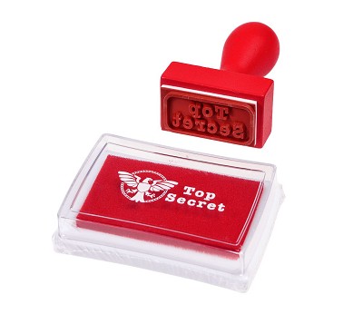 Top Secret Stamp And Ink Set