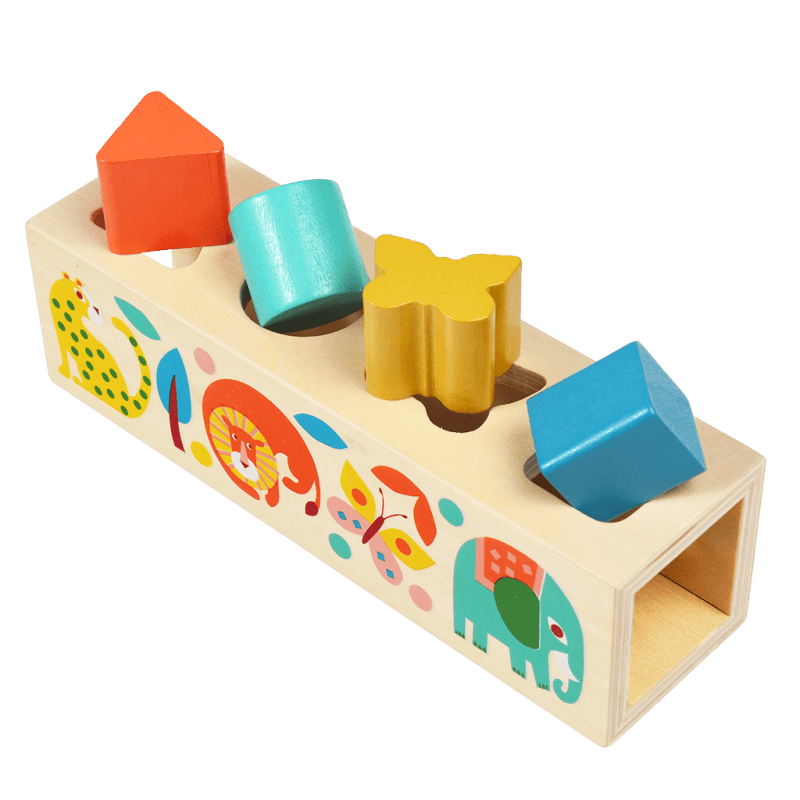 Wooden shape sorter - Wild Wonders