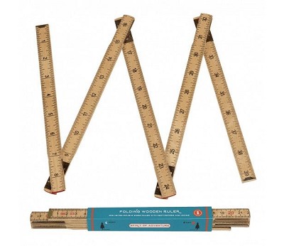FOLDING WOODEN RULER