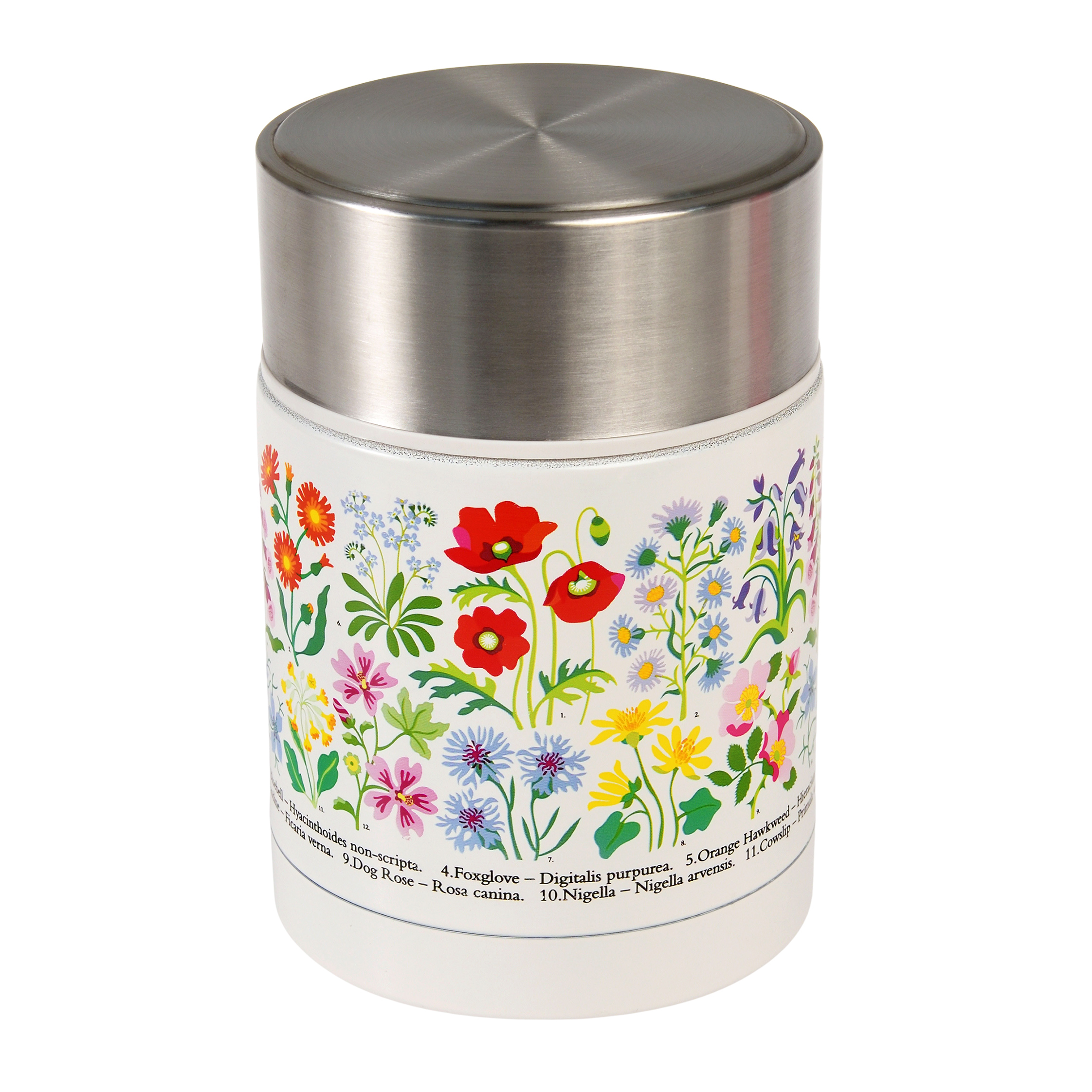 Stainless steel food flask - Wild Flowers
