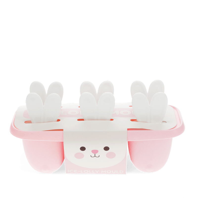 Pink Ice lolly mould - Bunny Ears