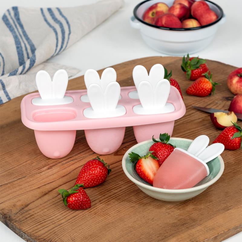 Pink Ice lolly mould - Bunny Ears