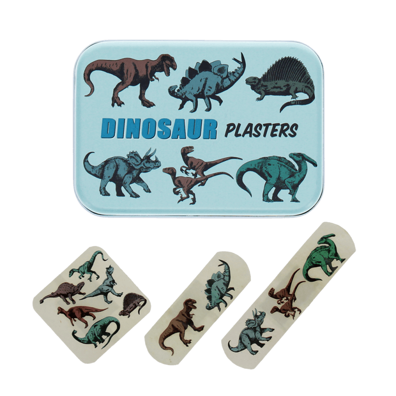Children's plasters in a tin (30 pcs) - Prehistoric Land