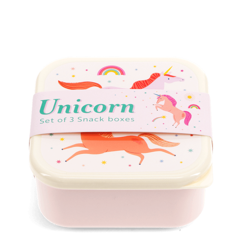 Snack boxes (set of 3) - Unicorn