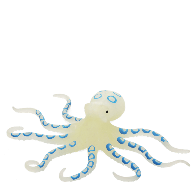 Glow in the dark squishy toy - Octopus