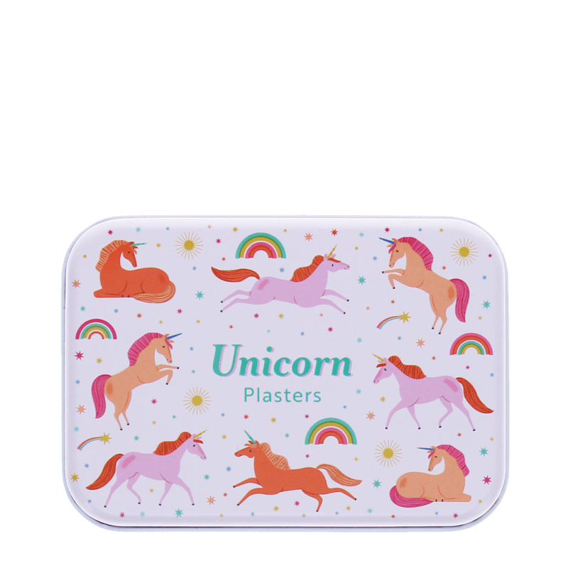 Children's plasters in a tin (30 pcs) - Unicorn