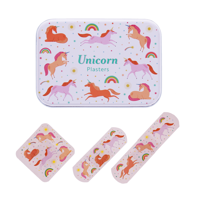 Children's plasters in a tin (30 pcs) - Unicorn