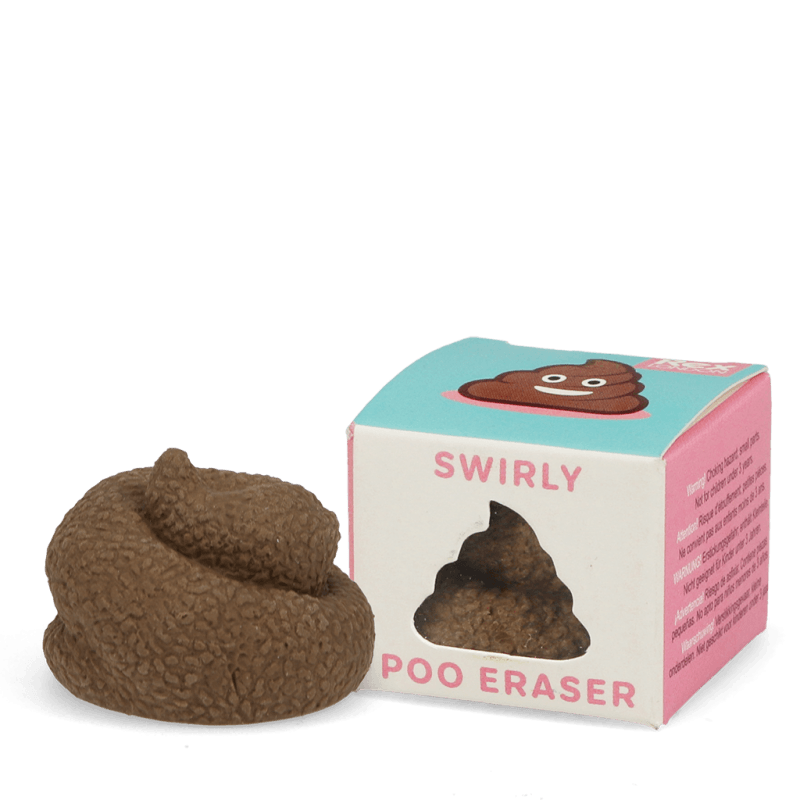Swirly poo eraser