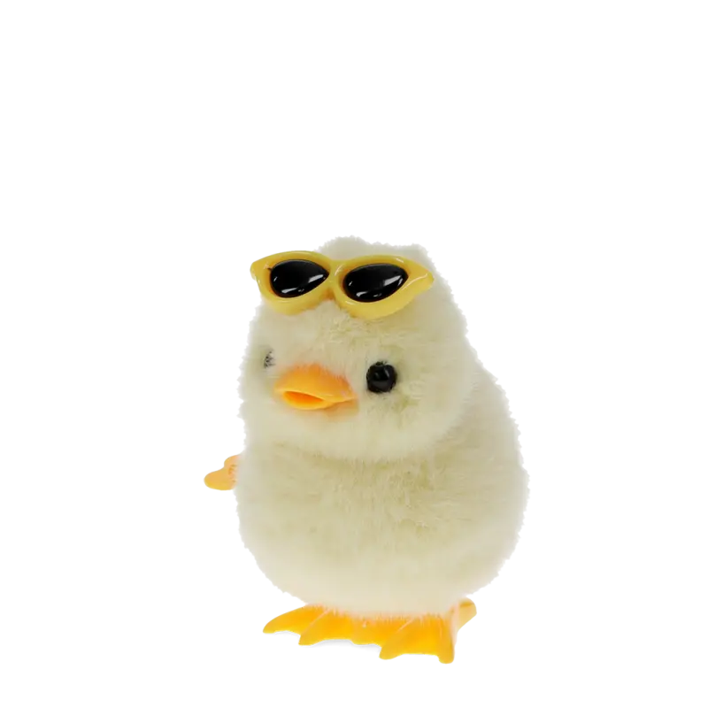 Fluffy wind-up toy - Duck
