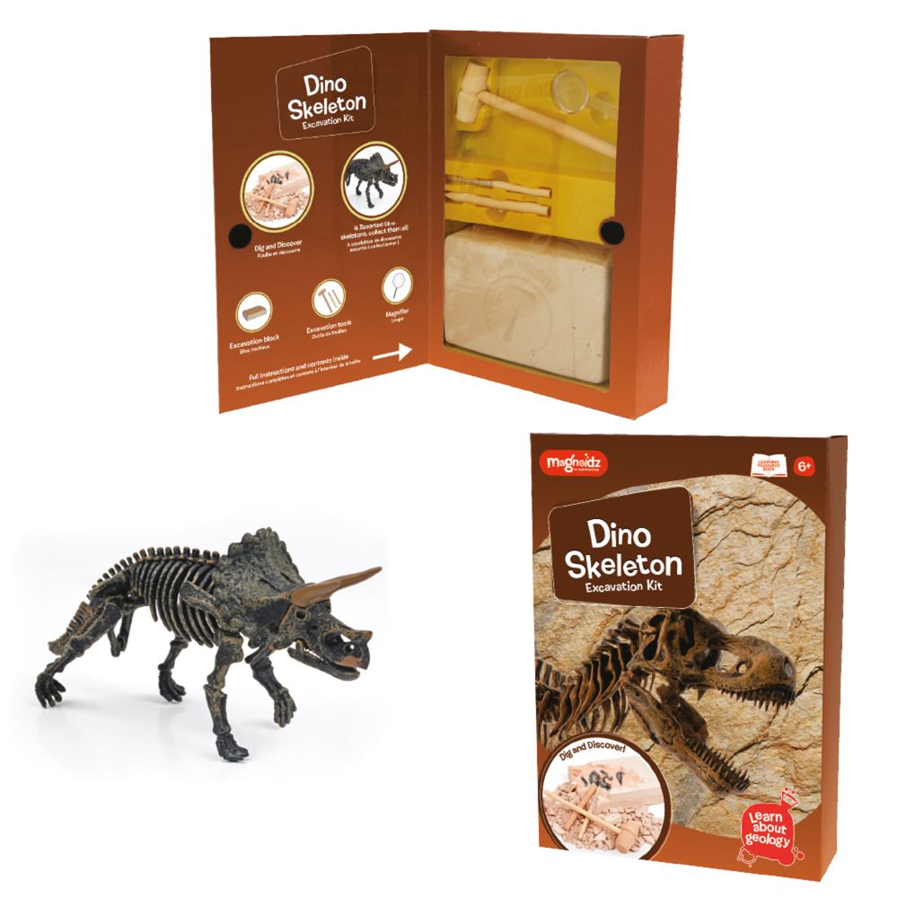 MAGNOIDZ Dino Skeleton Excavation Kit
