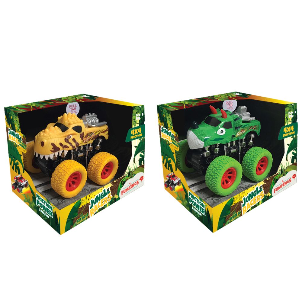 Jungle Racers Dinosaur Friction 4x4 Truck with Sound