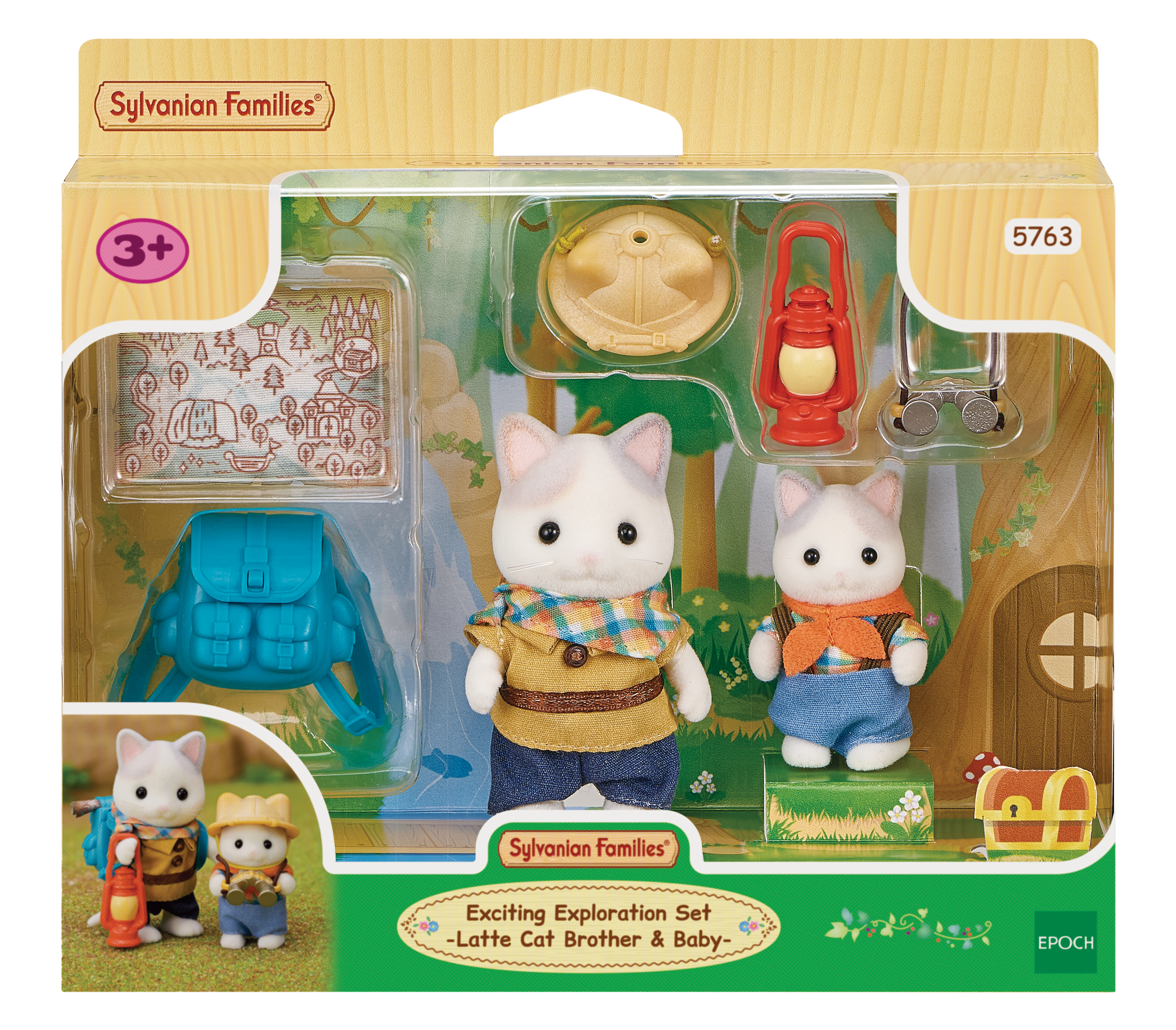 Exciting exploration set - latte cat brother &baby