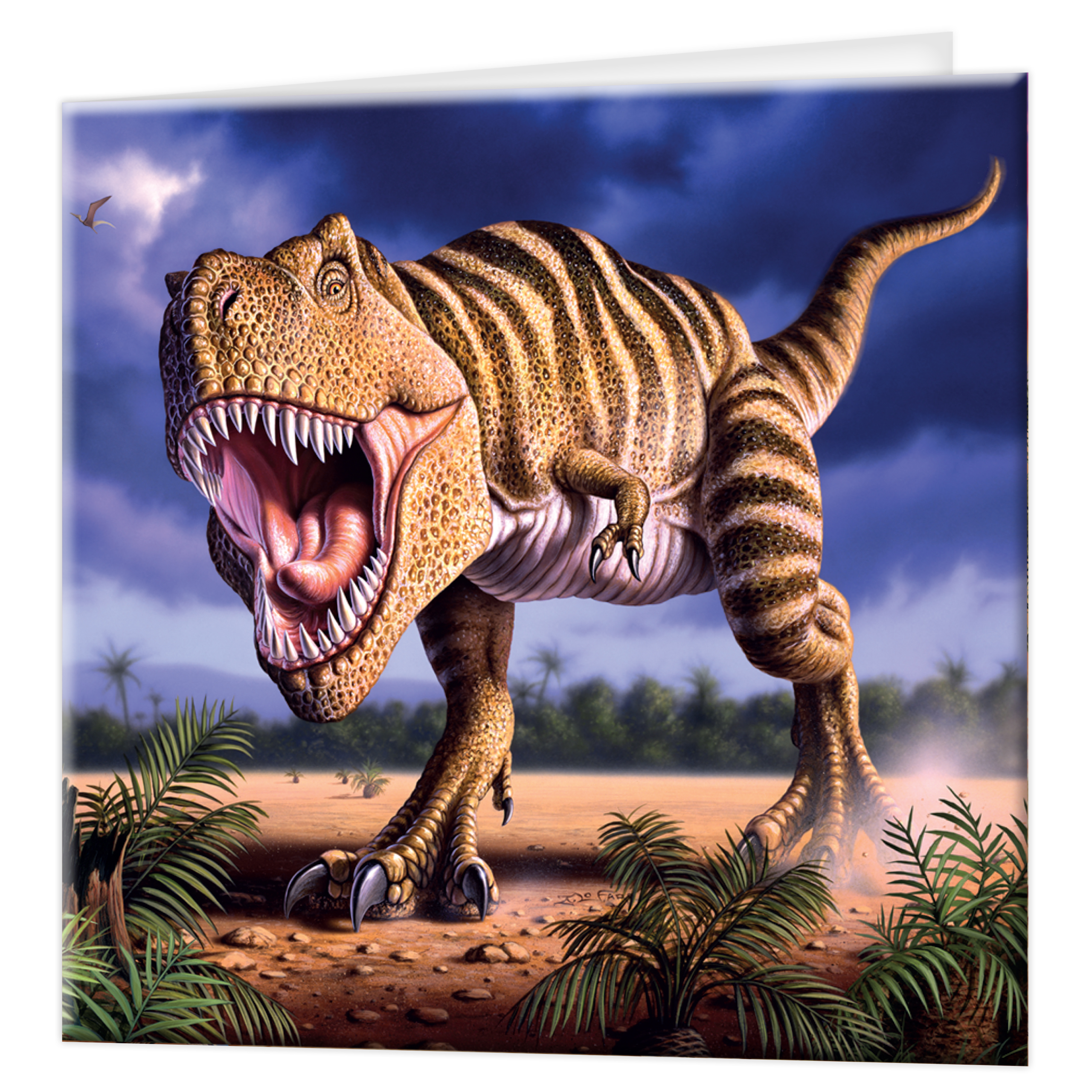 3D Greeting cards - Brown Rex