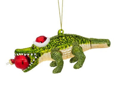 Christmas Alligator Shaped Bauble - 25