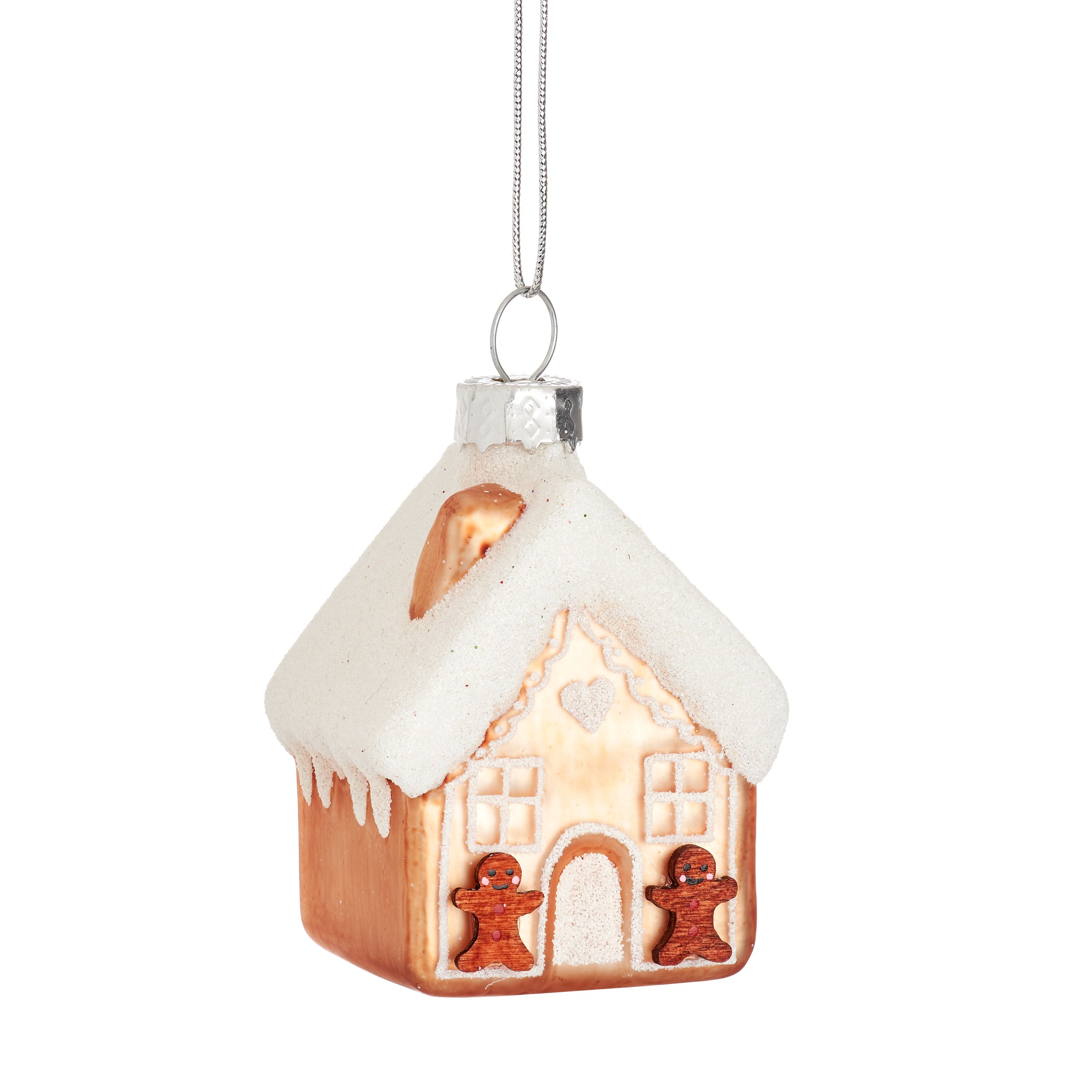 Gingerbread House Shaped Bauble - 24