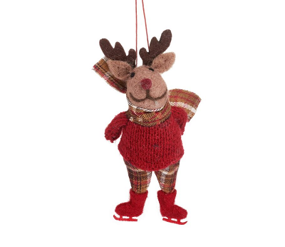 Rudi Rudolph On Skates Felt Decoration - 24