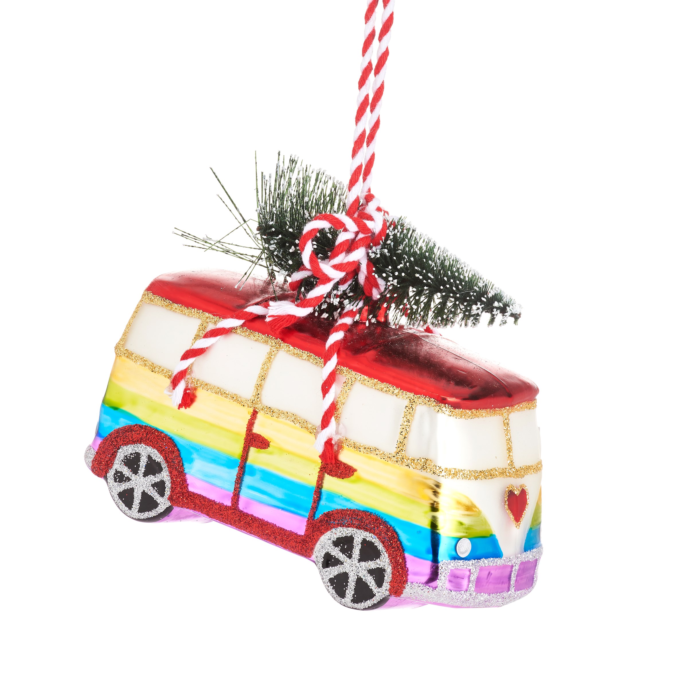 Rainbow Camper Van With Tree Bauble - 23