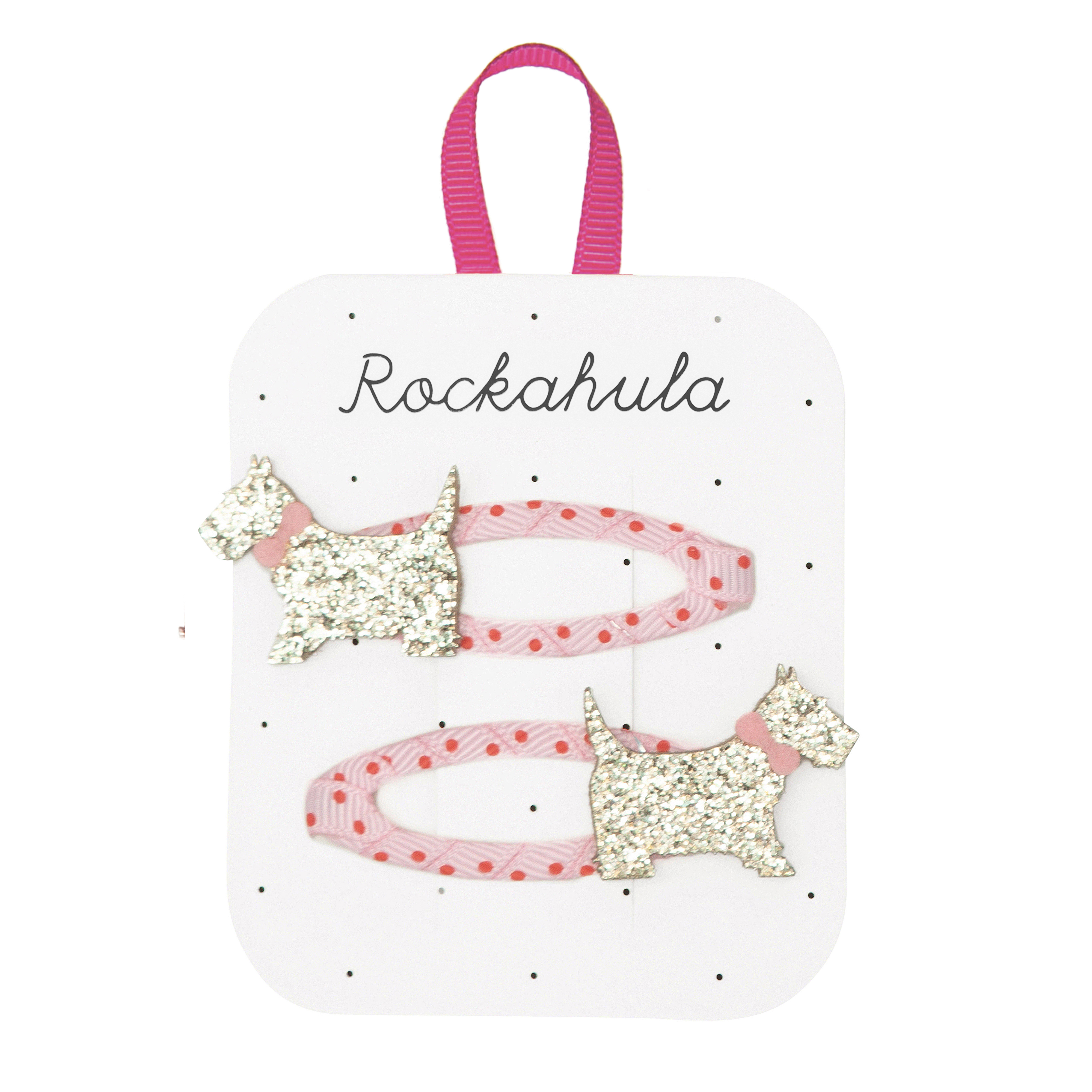 Spotty Scottie Dog Clips - SS26