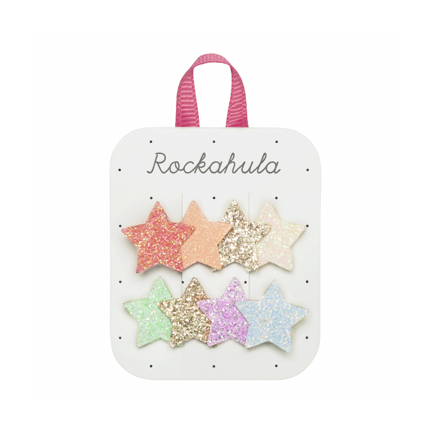 Rainbow Shimmer Star Clips AW26
