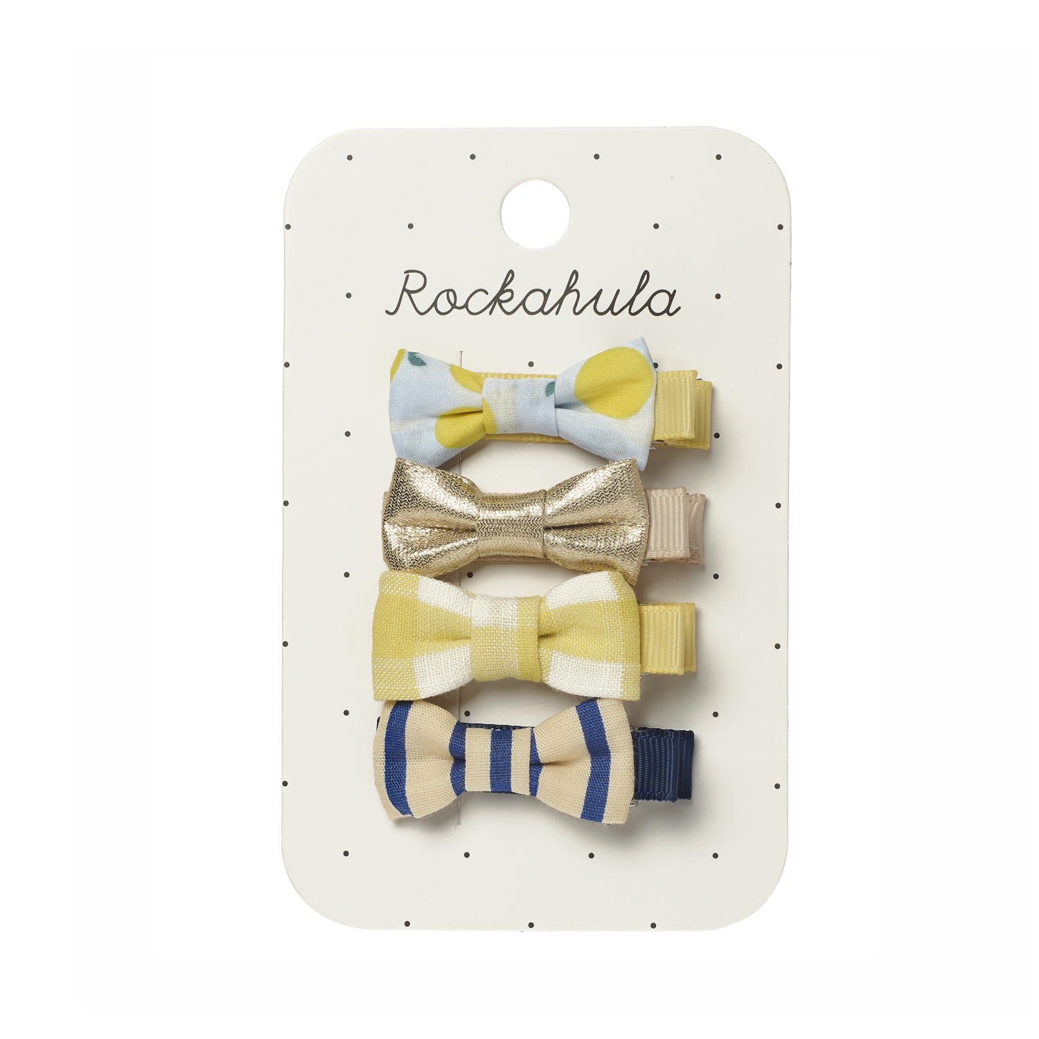 Lemon Drop Mini Bow Clip Set - SS26