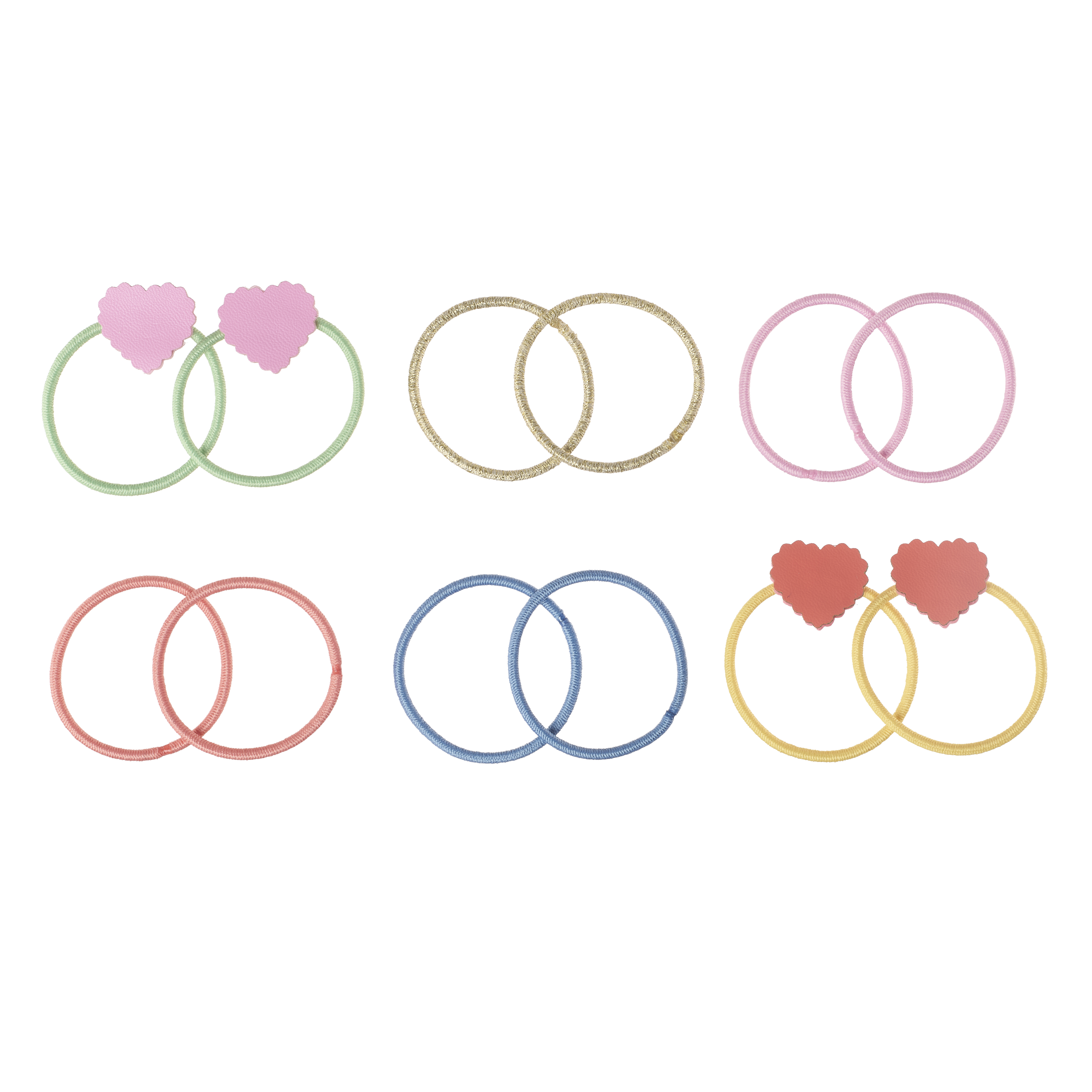Scallop Heart Mini Elastic Pony Pack AW26