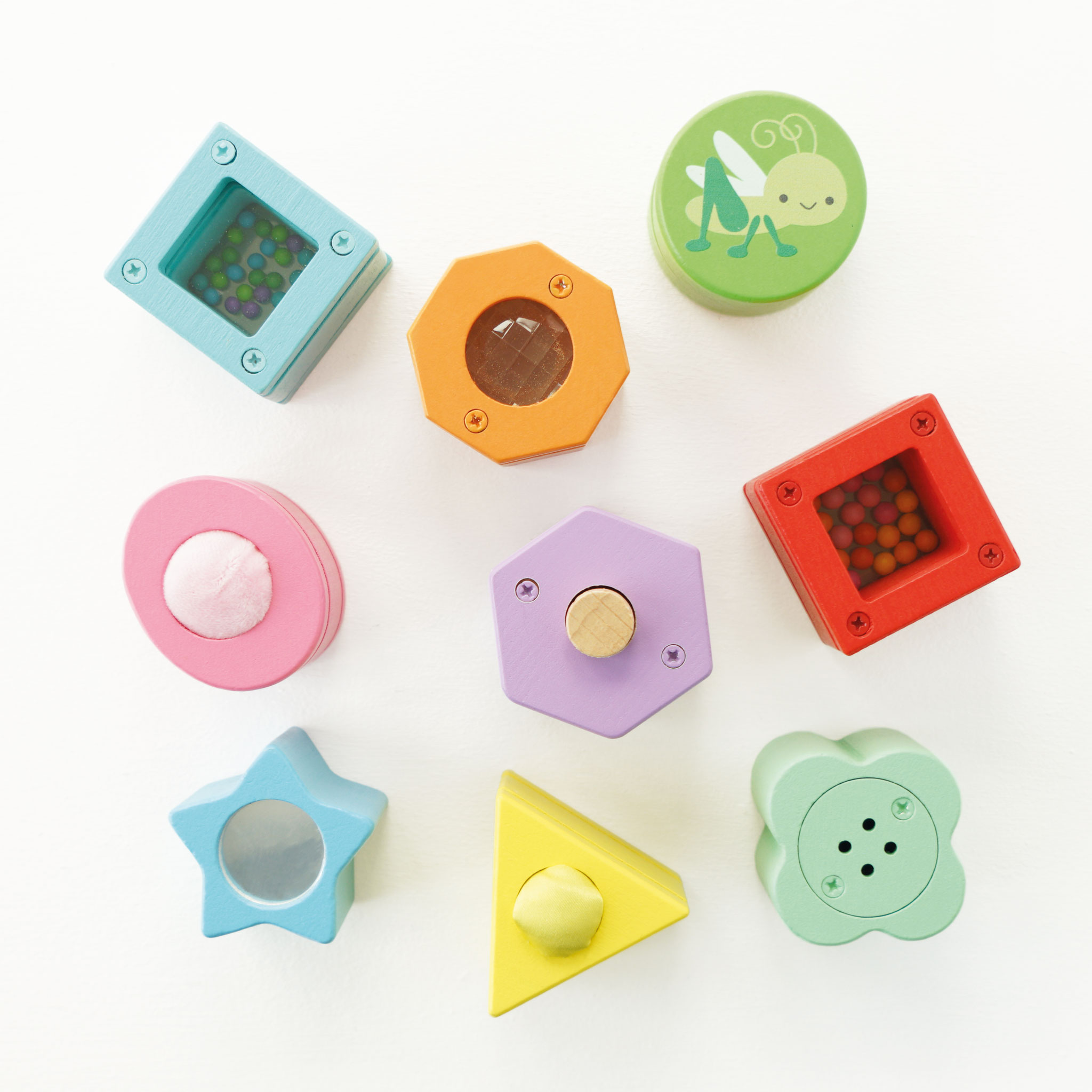 Rainbow Sensory Shape Sorter - 10 Piece (4) FSC 100%
