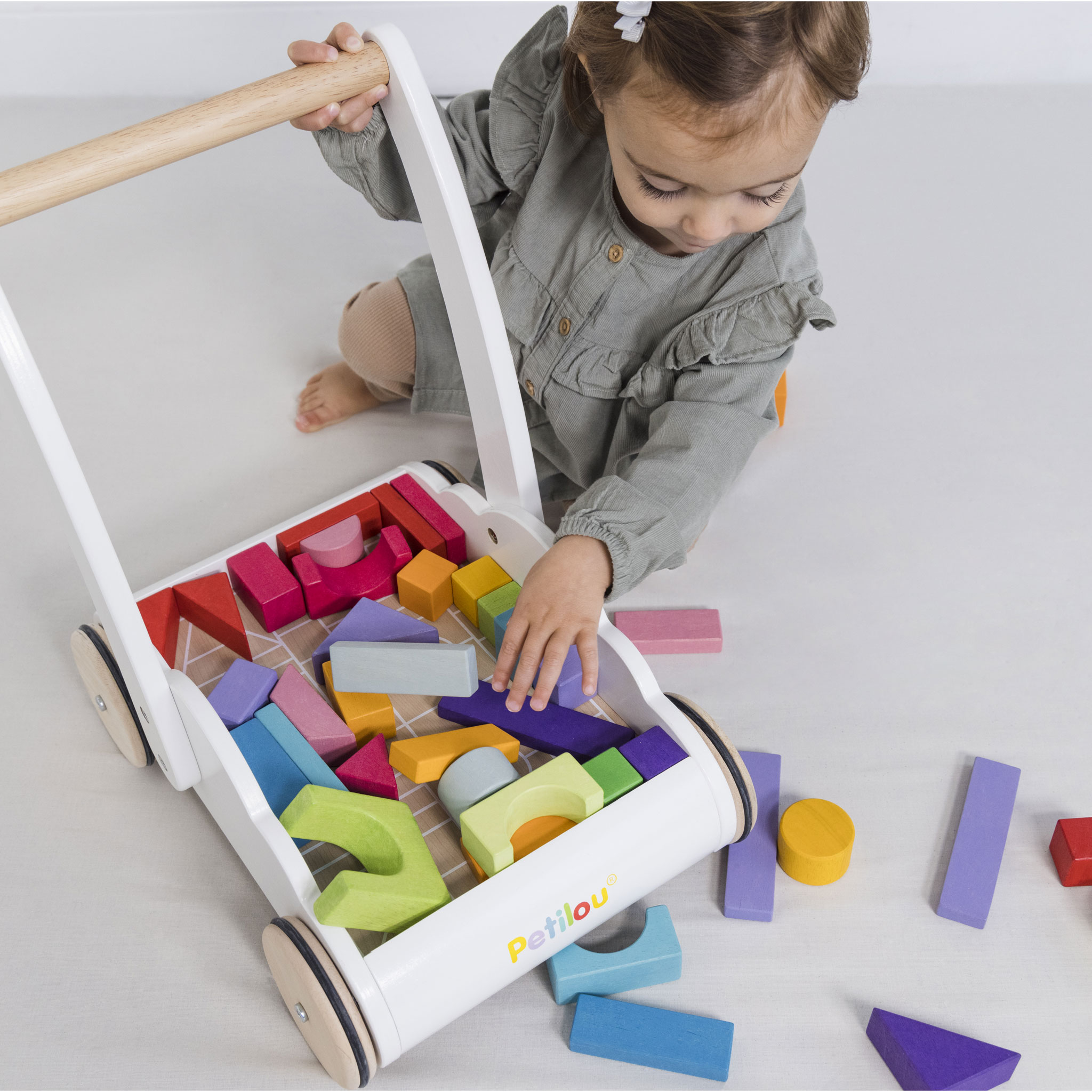 Rainbow Baby Walker & Puzzle - 45 Blocks (2)