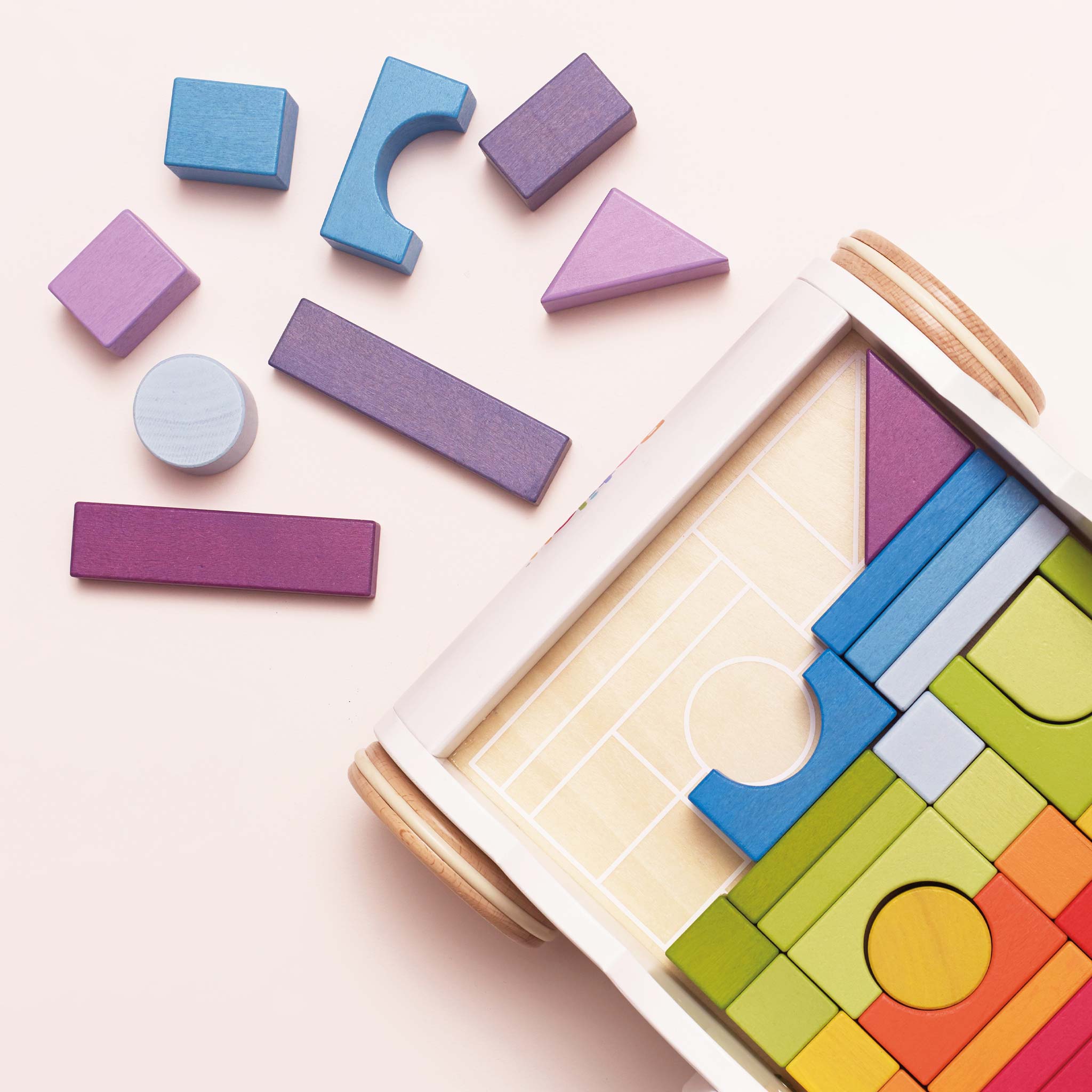 Rainbow Baby Walker & Puzzle - 45 Blocks (2)