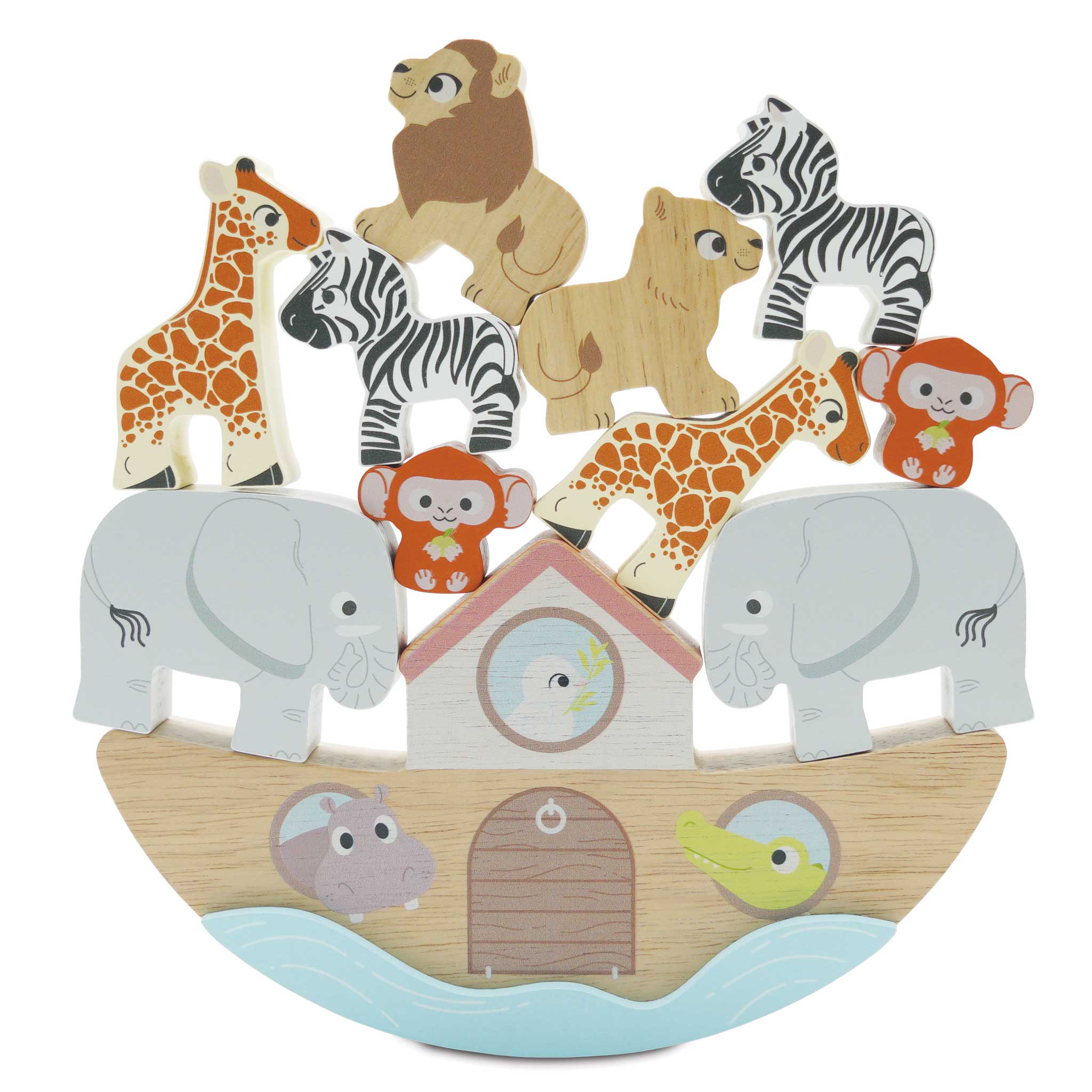 Noahs Balancing Ark Animal Stacker - 11 Piece (4) FSC 100%
