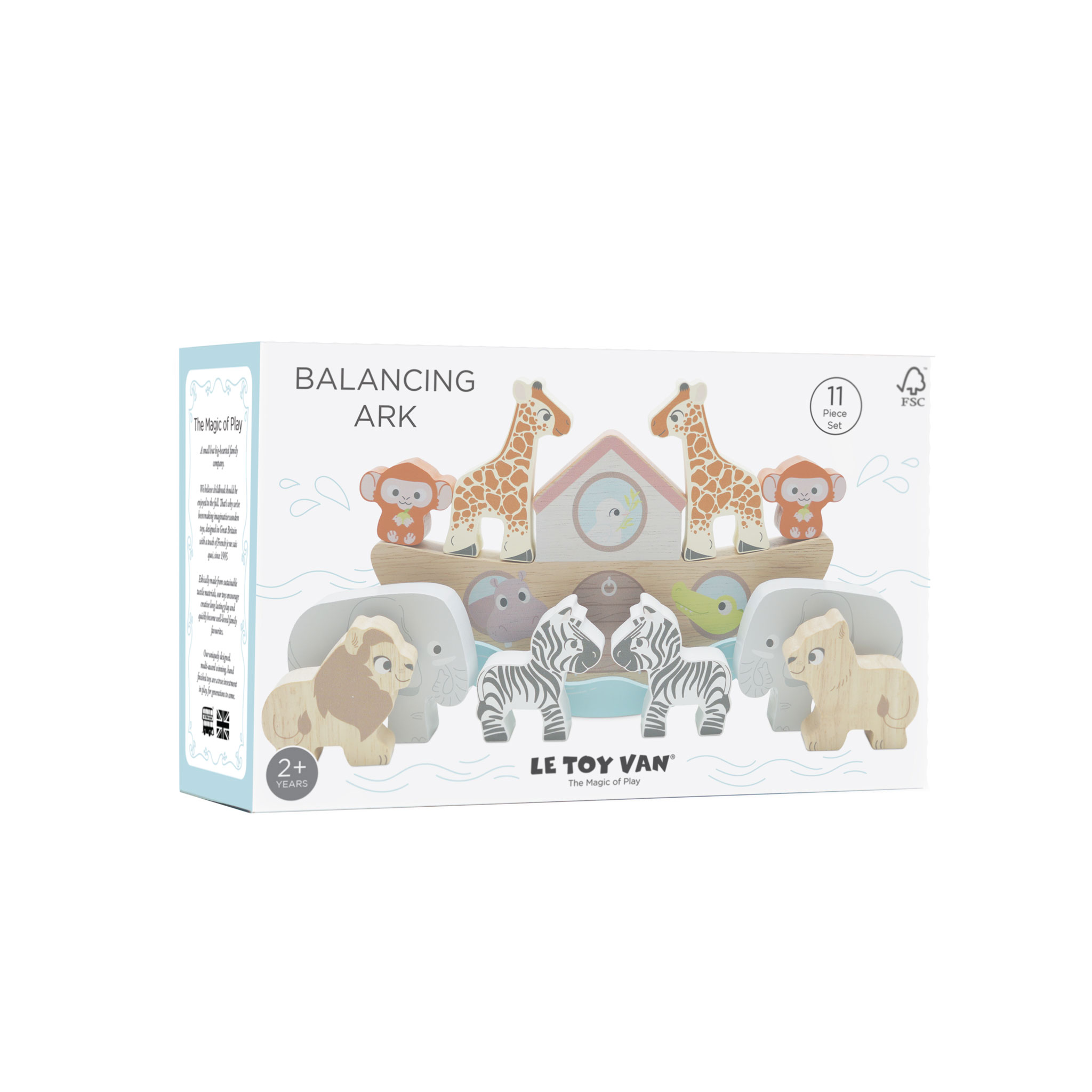 Noahs Balancing Ark Animal Stacker - 11 Piece (4) FSC 100%