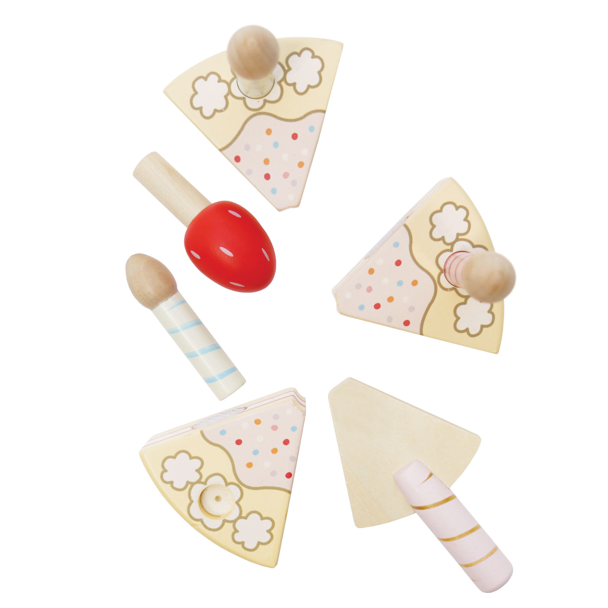Sliceable Birthday Cake & Candles - 8 Piece (6)
