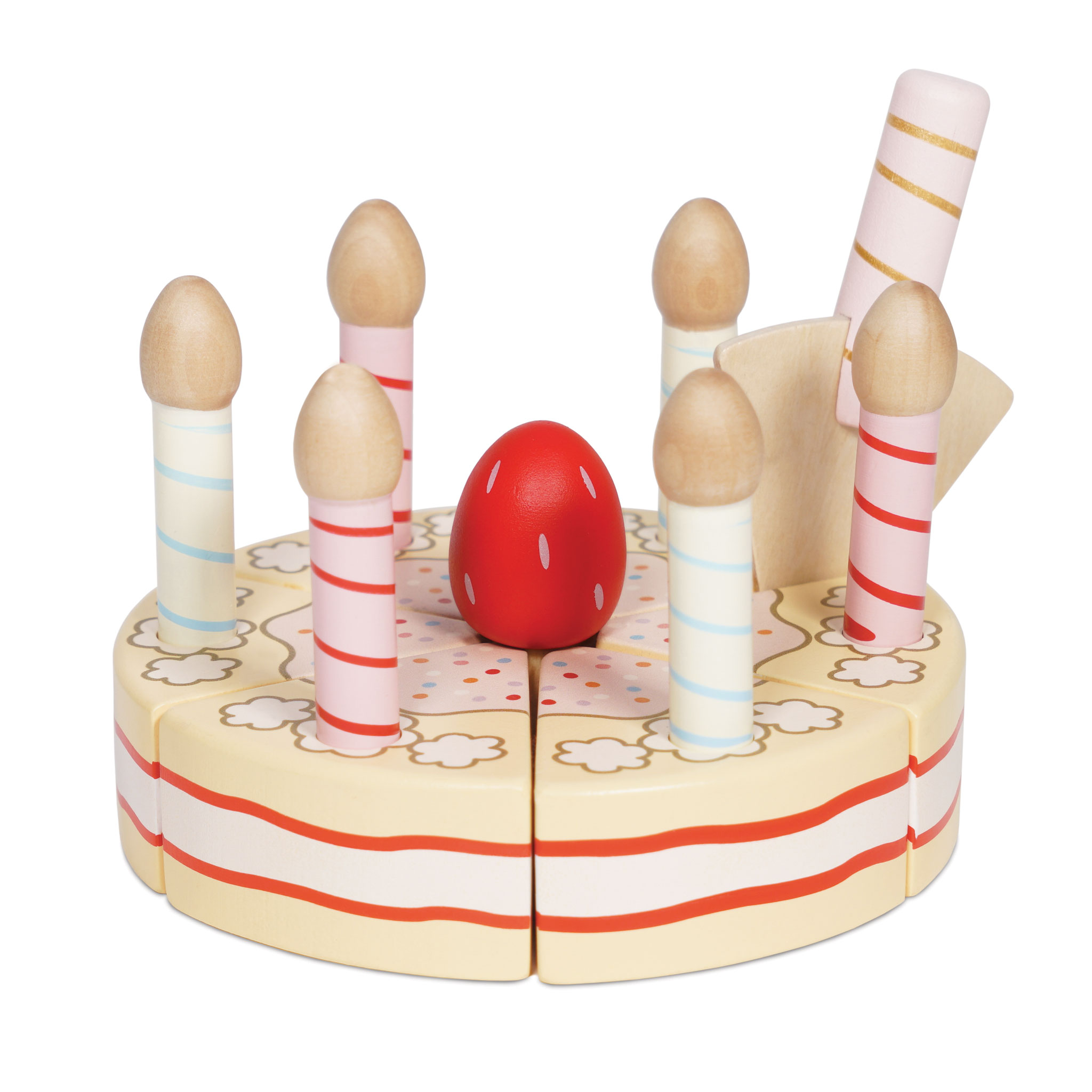 Sliceable Birthday Cake & Candles - 8 Piece (6)