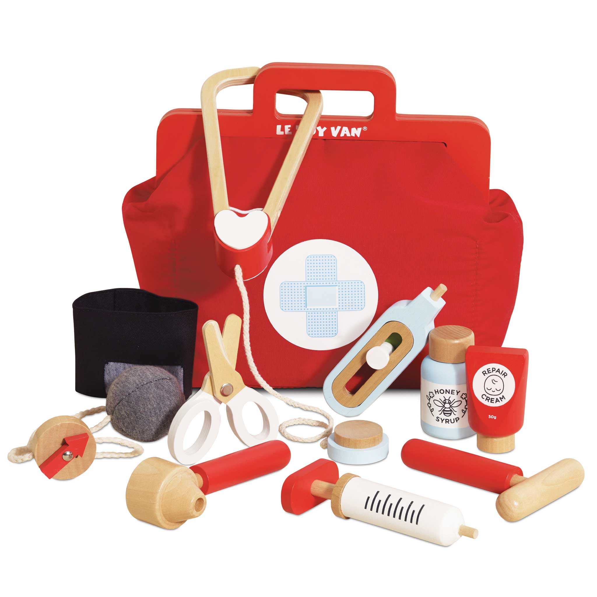 Vintage Doctor Roleplay Wooden Kit - 10 Piece (4) FSC 100%