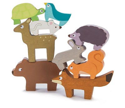 Woodland Stacking Forest Animals & Bag - 10 Pc (6) FSC 100%