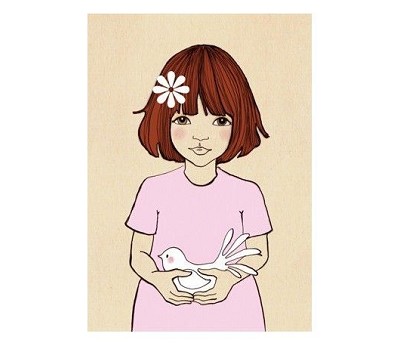 Belle & Boo postkort: Peace Pink (25stk)