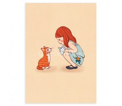 Belle & Boo Postkort kitty