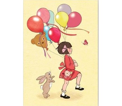 Belle & Boo postkort: Balloons (25stk)