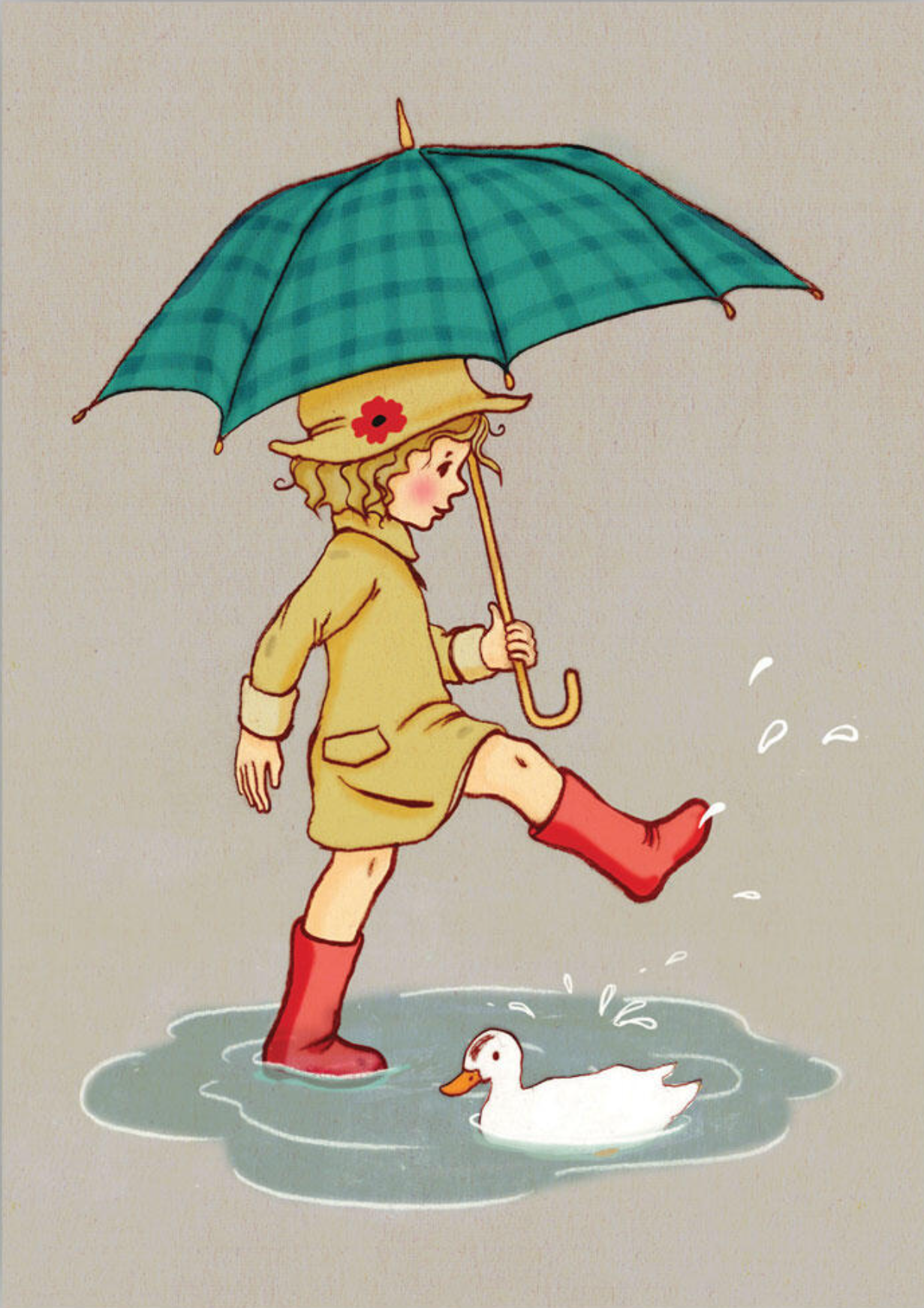 Belle & Boo postkort: Umbrella (25stk)