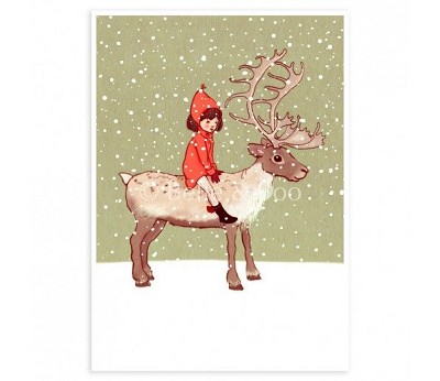 Belle & Boo postkort: Me & My Reindeer (25stk)