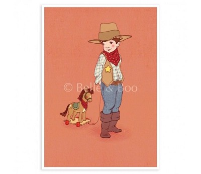 Belle & Boo postkort: Yee Haw (25stk)