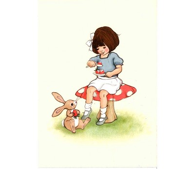 Belle & Boo - Postkort: Strawberry cream