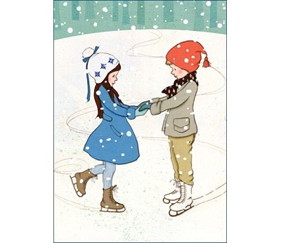 Belle & Boo - Postkort Shall We Skate (25stk)