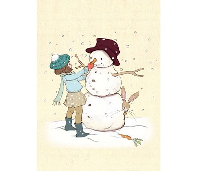 Belle & Boo - Postkort Snowman (25stk)