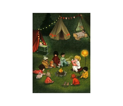 Belle & boo postkort Campfire Stories