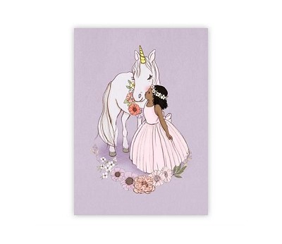 Belle & Boo postkort: Unicorn Kiss (25stk)