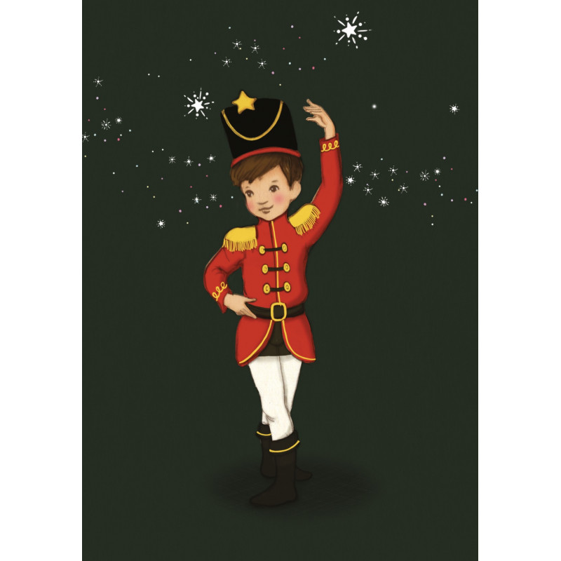 Belle & Boo postkort Nutcracker soldier