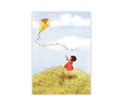 Belle & Boo postkort: Fly a Kite (25stk)