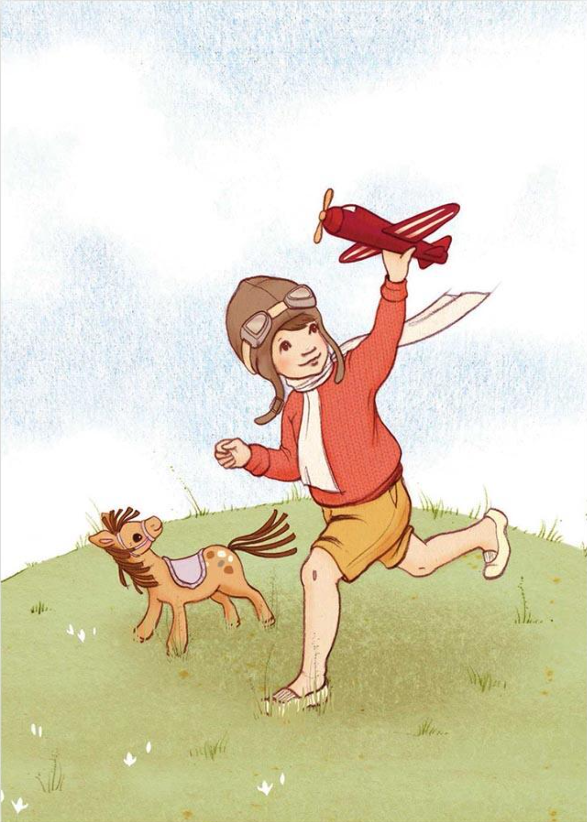 Belle & Boo postkort: Little Aviator (25stk)